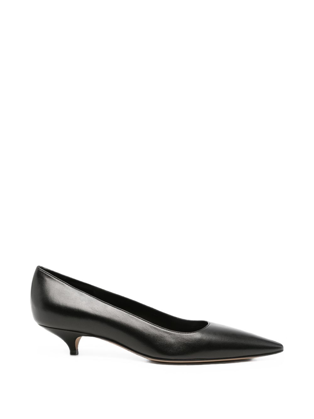 THE ROW · LIISA KITTEN THREE LEATHER PUMPS