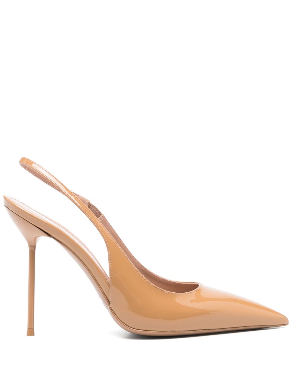 LIDIA PATENT LEATHER SLINGBACK PUMPS