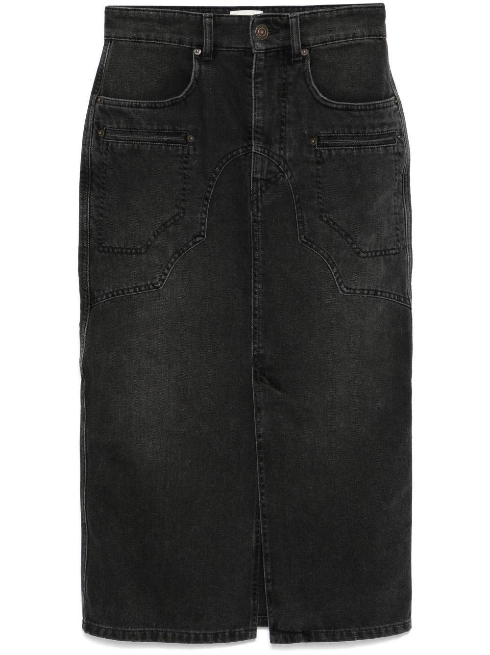 BRITT DENIM MIDI SKIRT