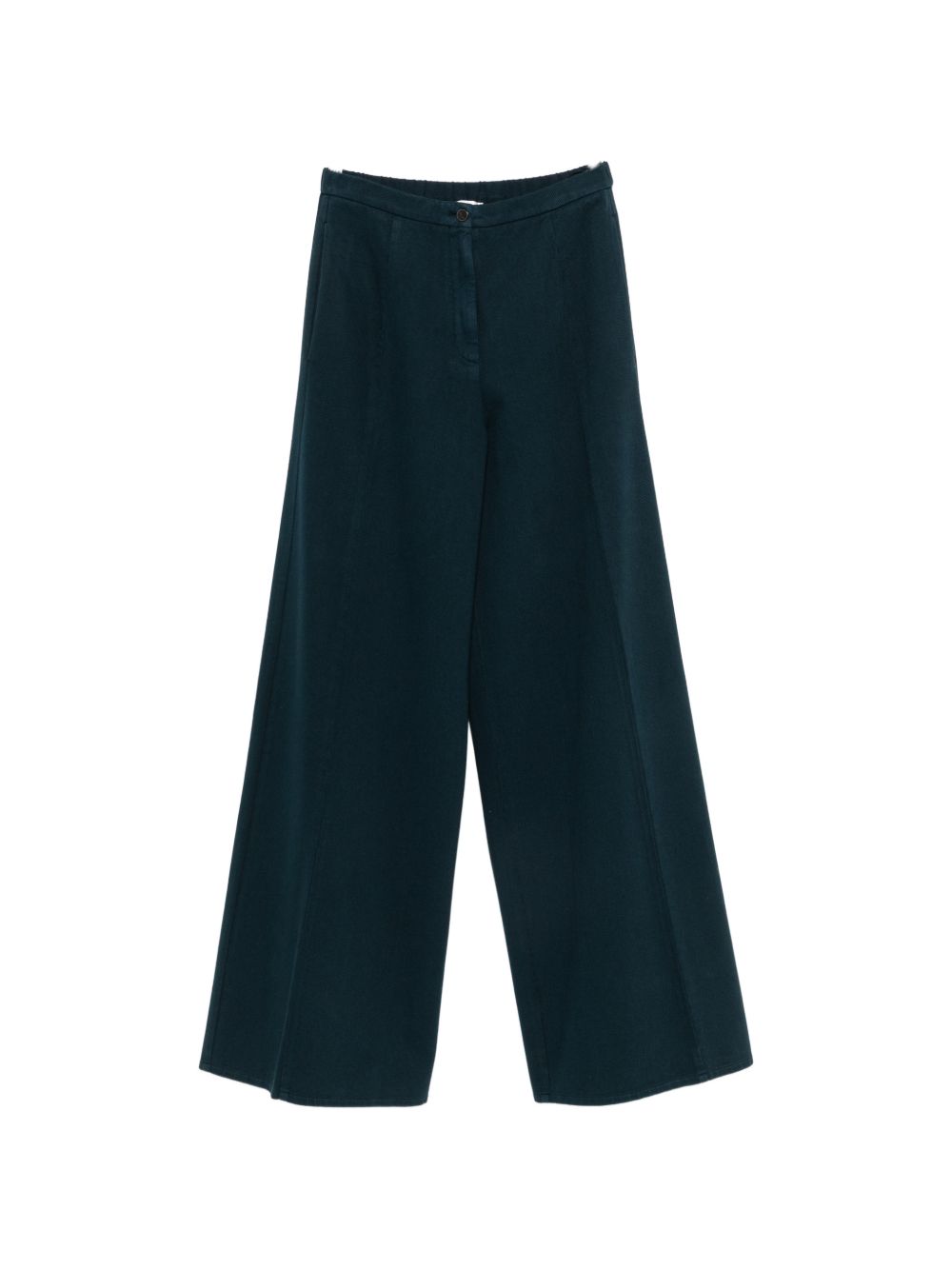 COTTON WIDE-LEG TROUSERS