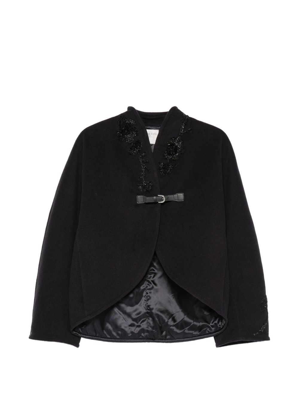 WOOL BLEND CROPPED COAT