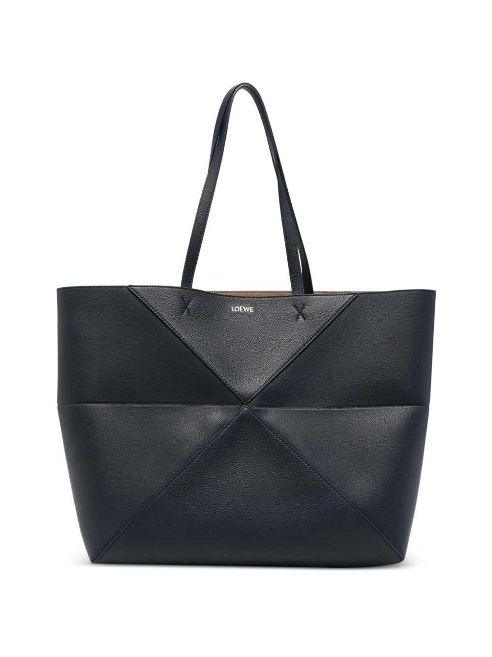 PUZZLE FOLD LARGE LEATHER TOTE