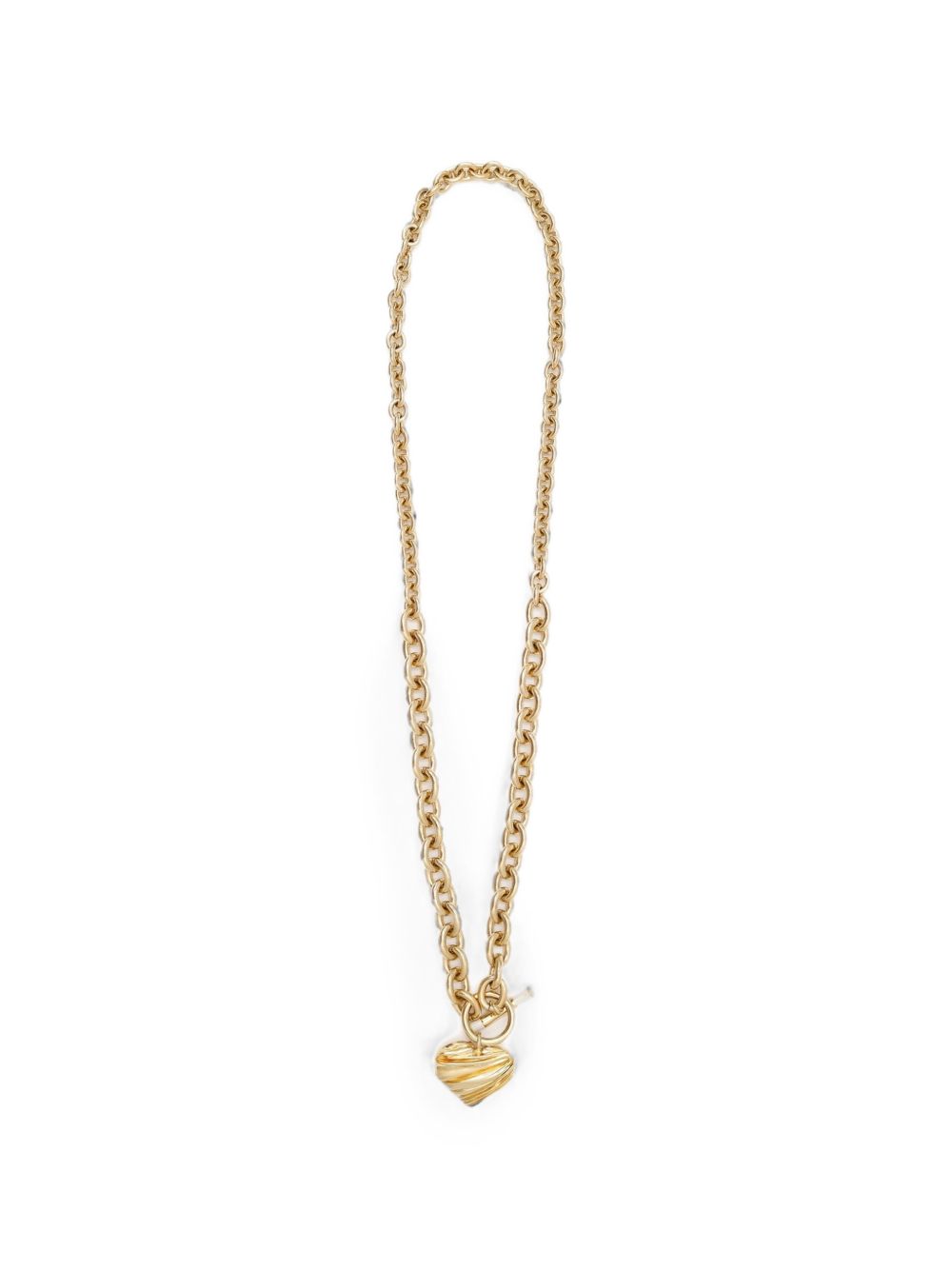 CHLOÉ PLEATED HEART NECKLACE