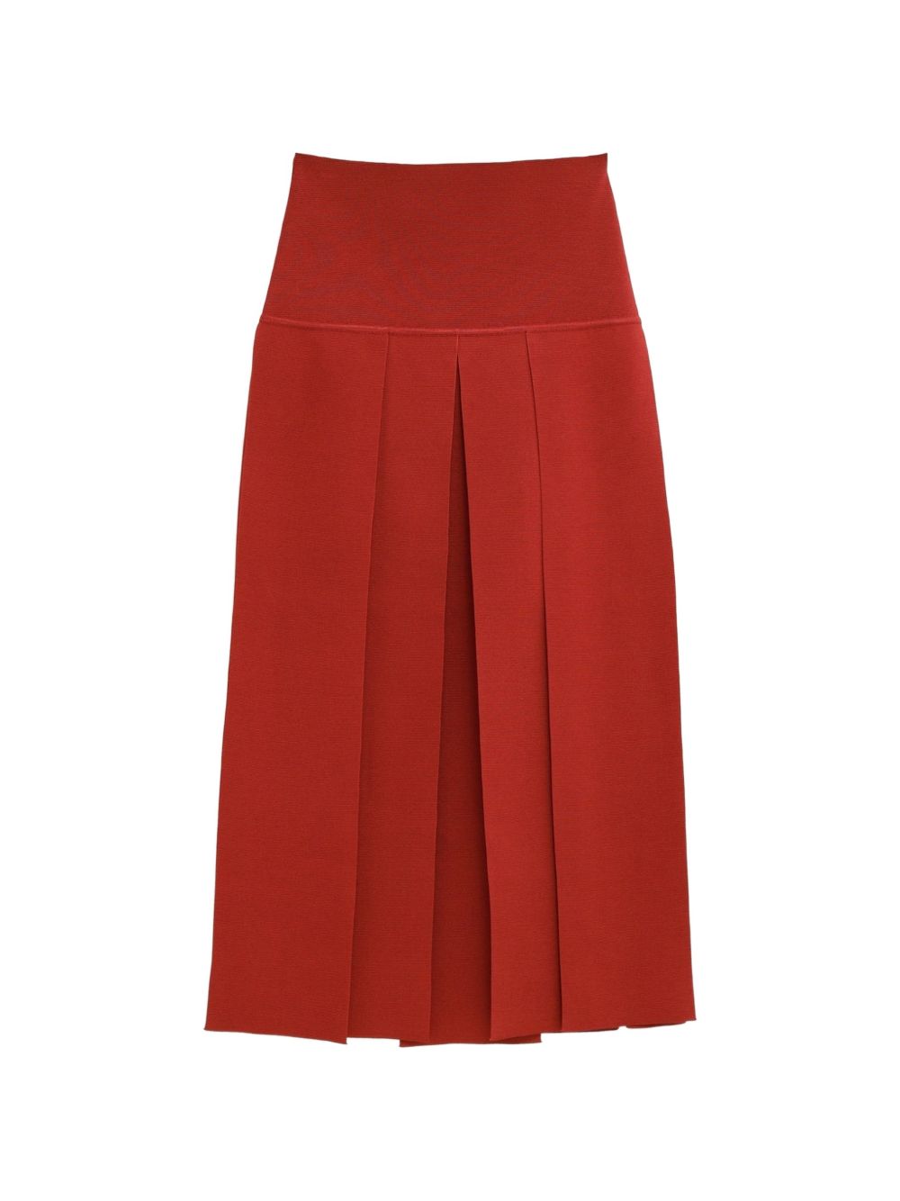 SILK BLEND MIDI SKIRT