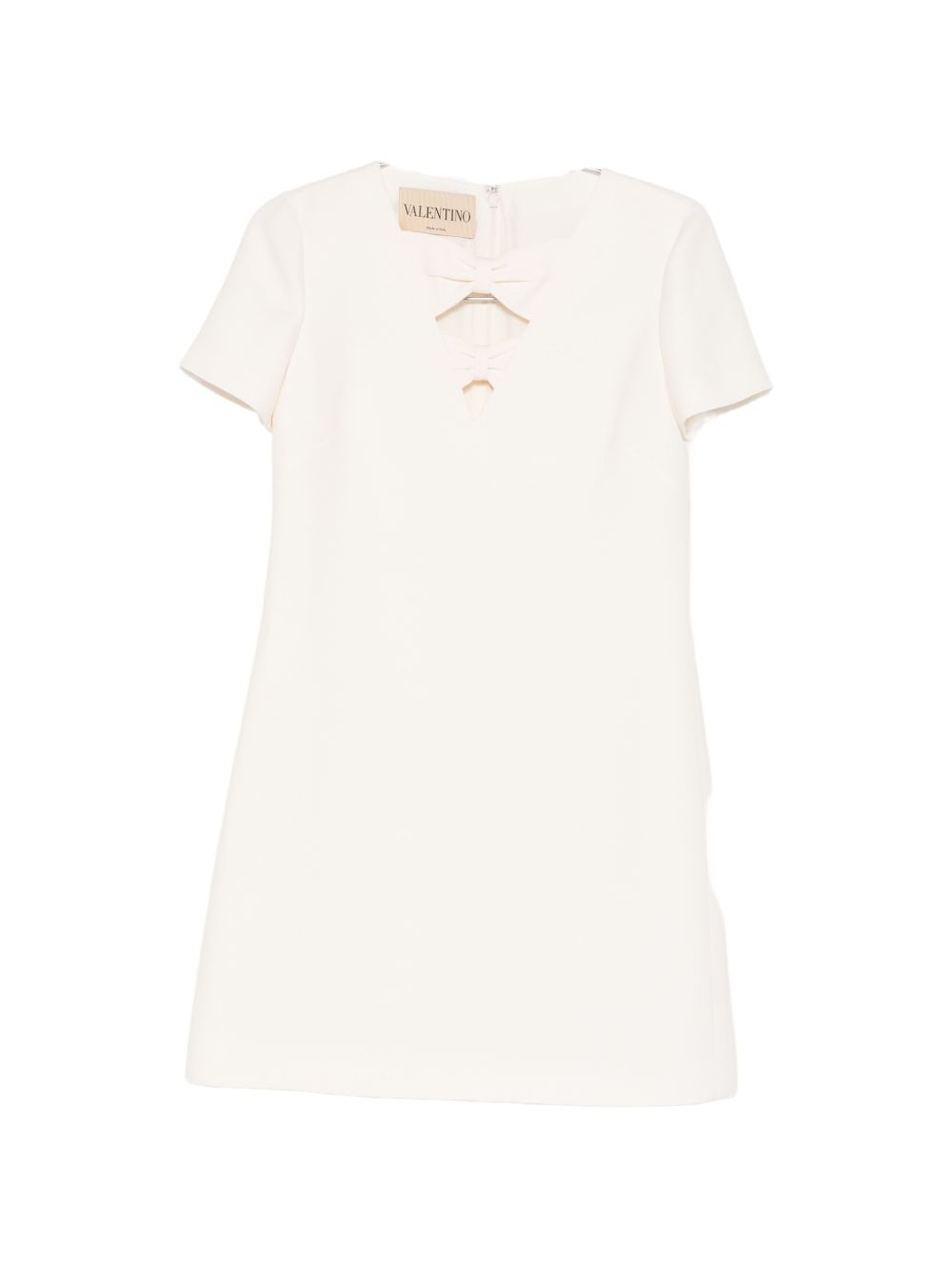 WOOL AND SILK BLEND SHORT DRESS
