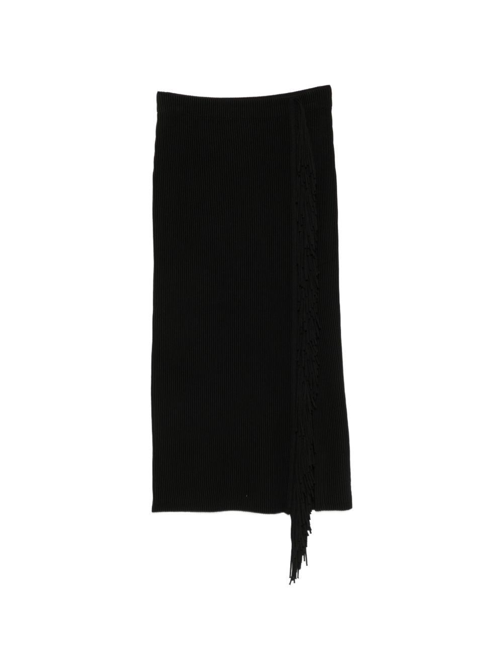 FRINGED MIDI SKIRT
