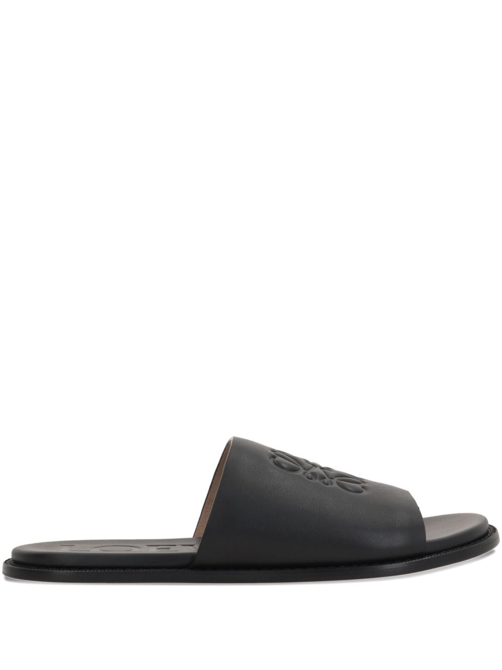 FLEX ANAGRAM LEATHER SLIDES