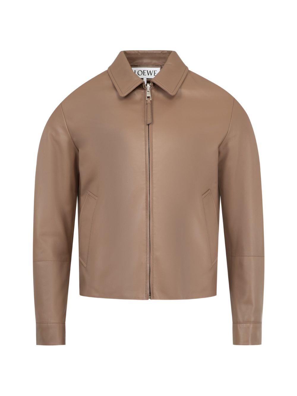LEATHER ZIPPED JACKET