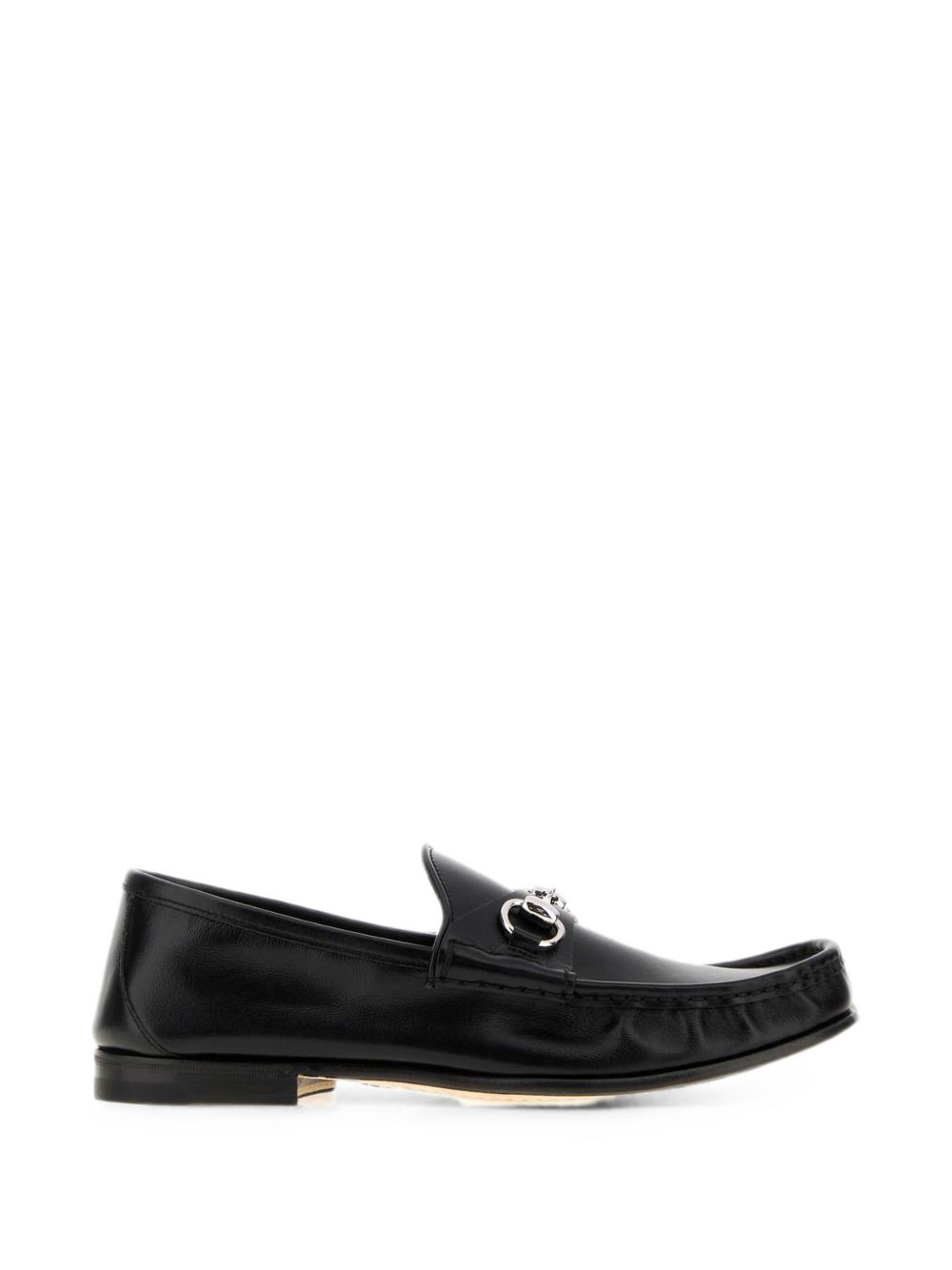 GUCCI LUGANO LEATHER LOAFERS