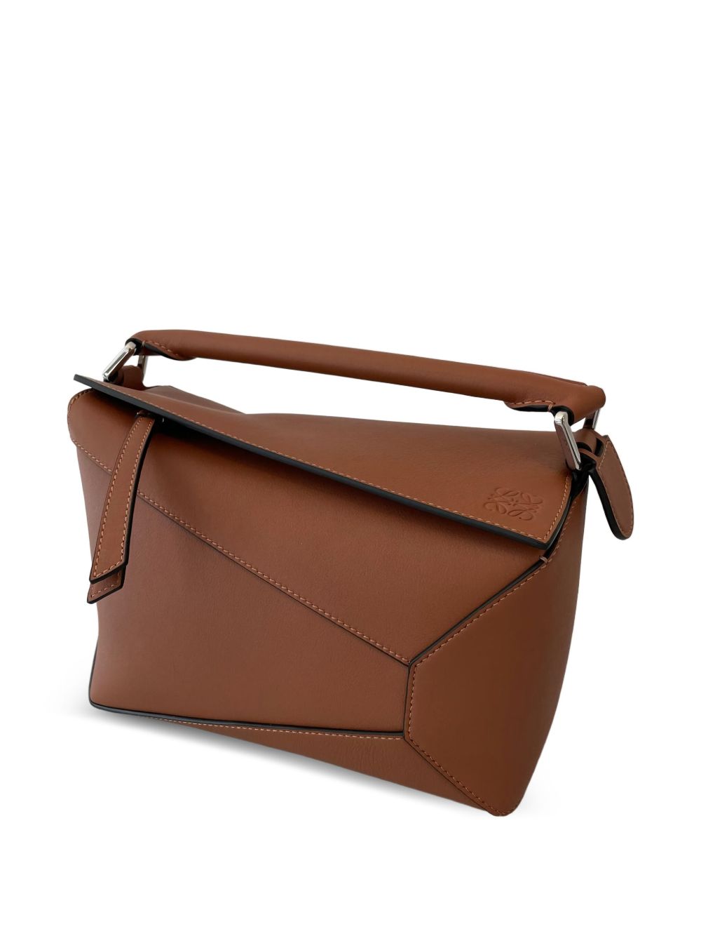 PUZZLE EDGE SMALL LEATHER HANDBAG