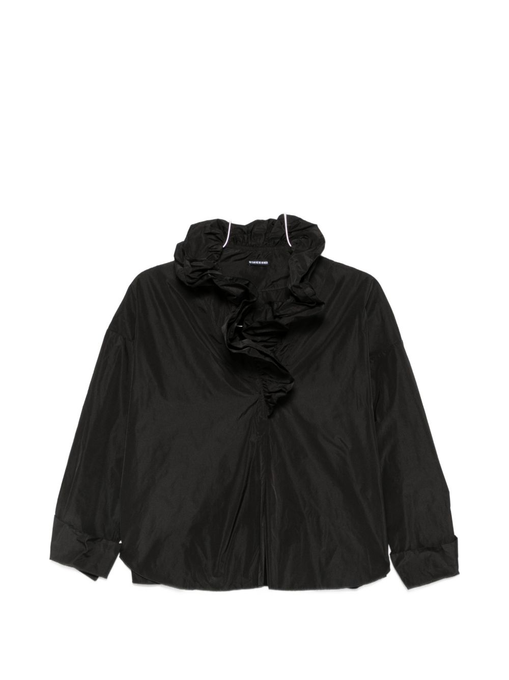 RUFFLED TAFFETAS BLOUSE