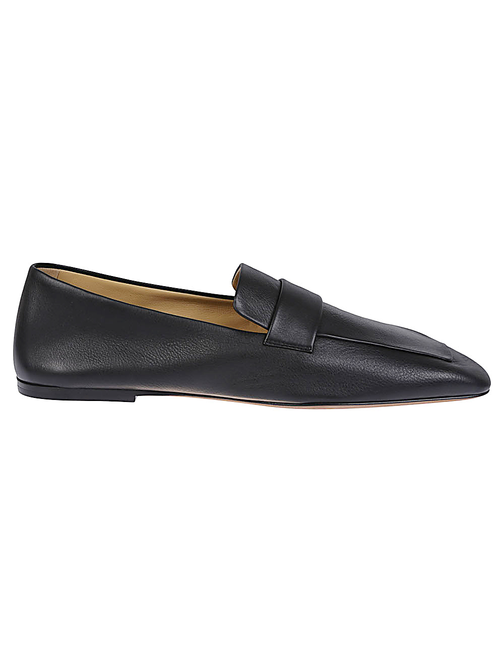 SQUARE LEATHER LOAFERS