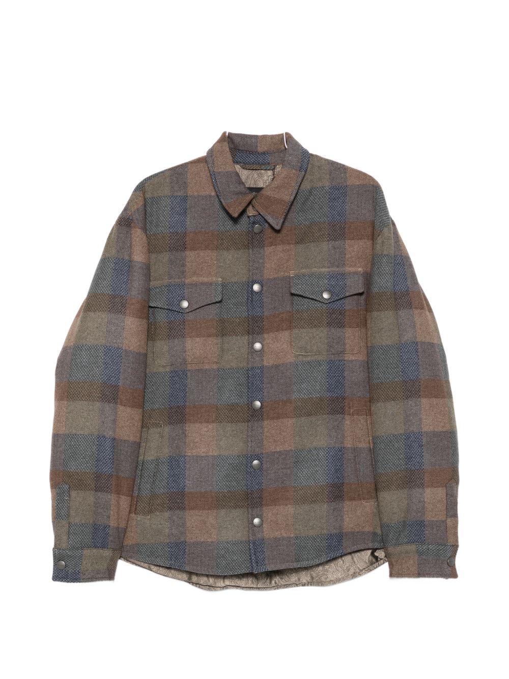 WOOL CHECKED SHIRT