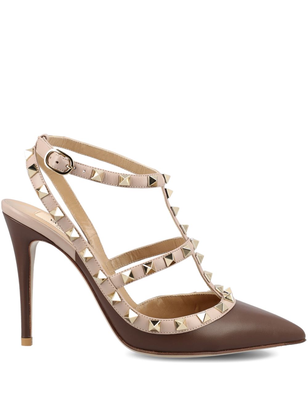 ROCKSTUD LEATHER PUMPS