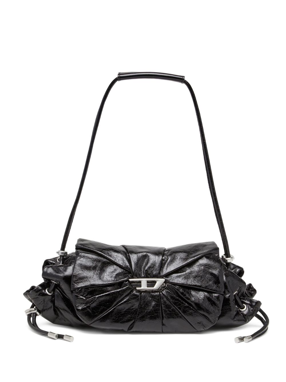 SCRUNCH LEATHER SHOULDER BAG