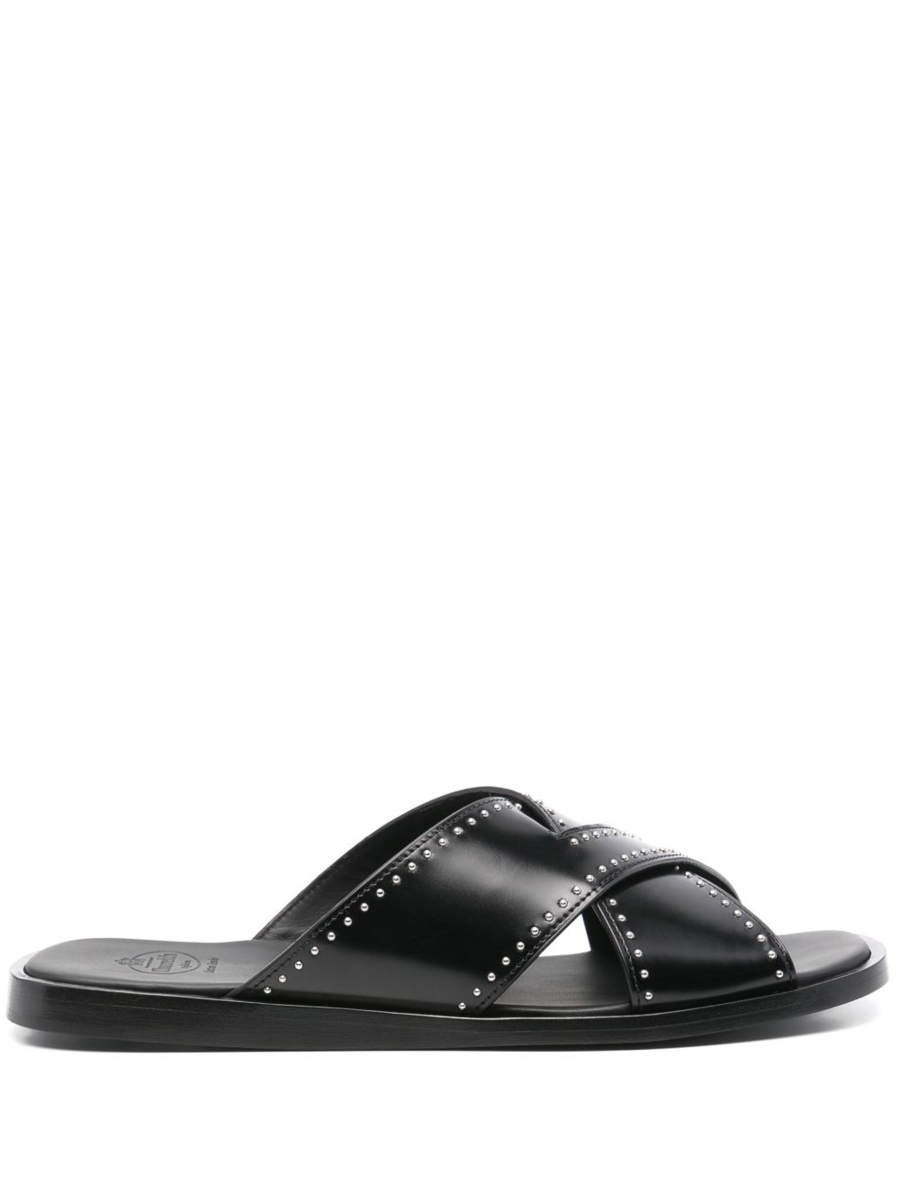 LEATHER FLAT SANDALS