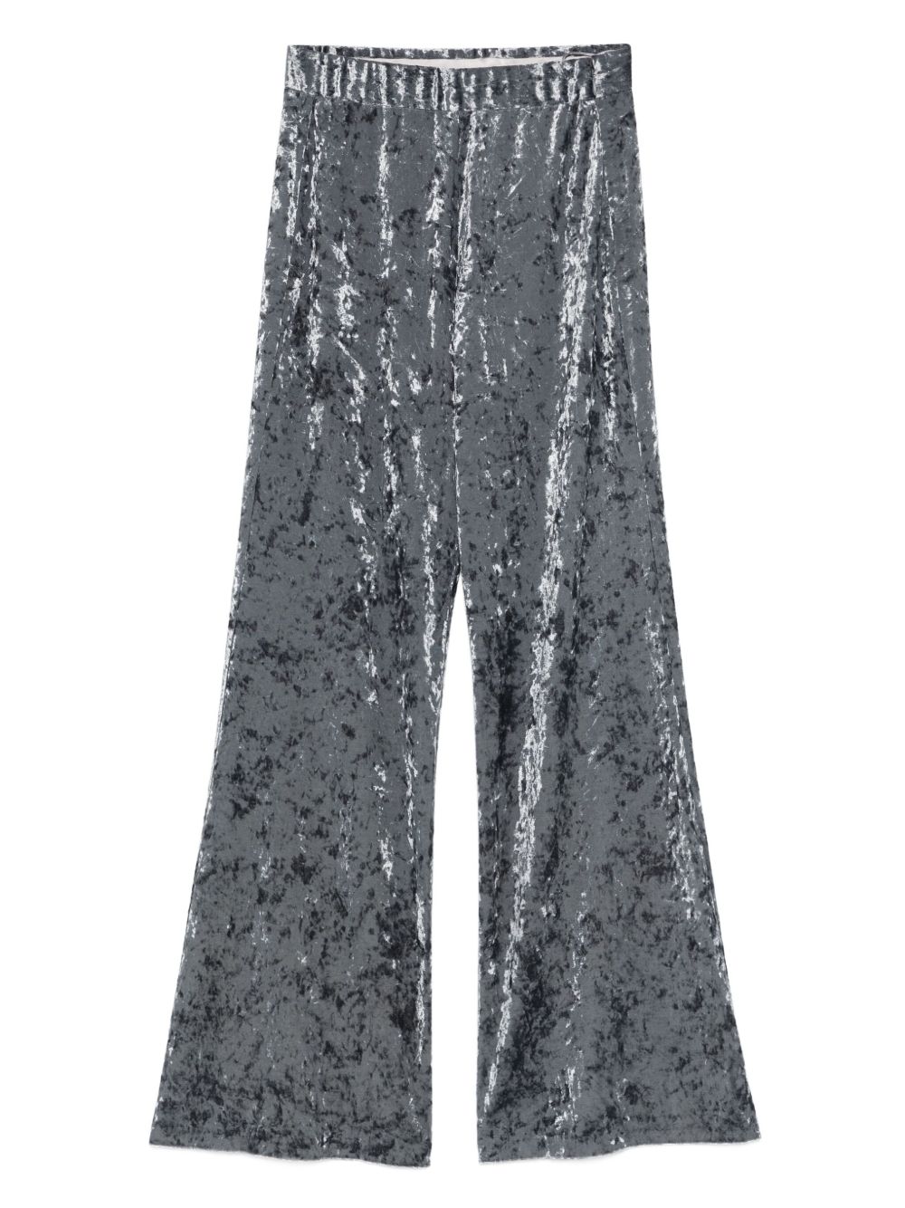 VELVET HIGH-WAISTED TROUSERS