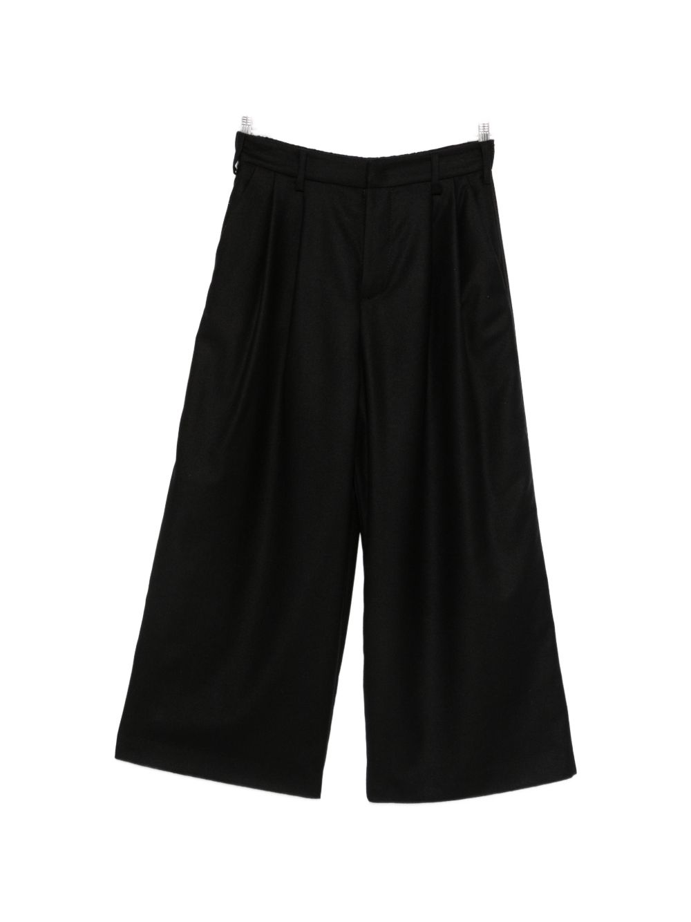 WOOL WIDE-LEG TROUSERS
