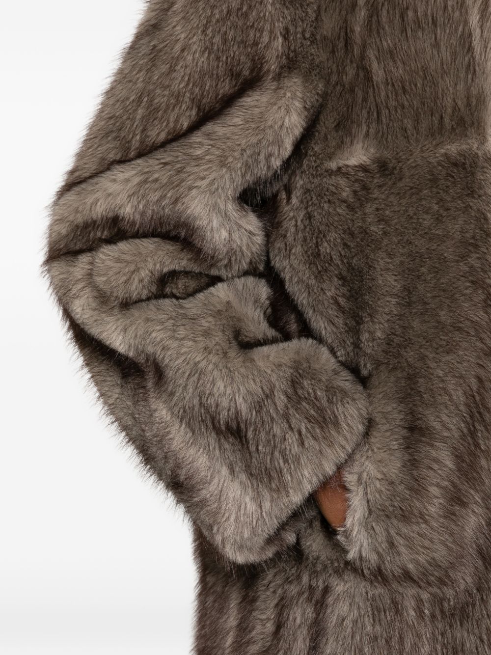 HILMA FAUX FUR LONG COAT