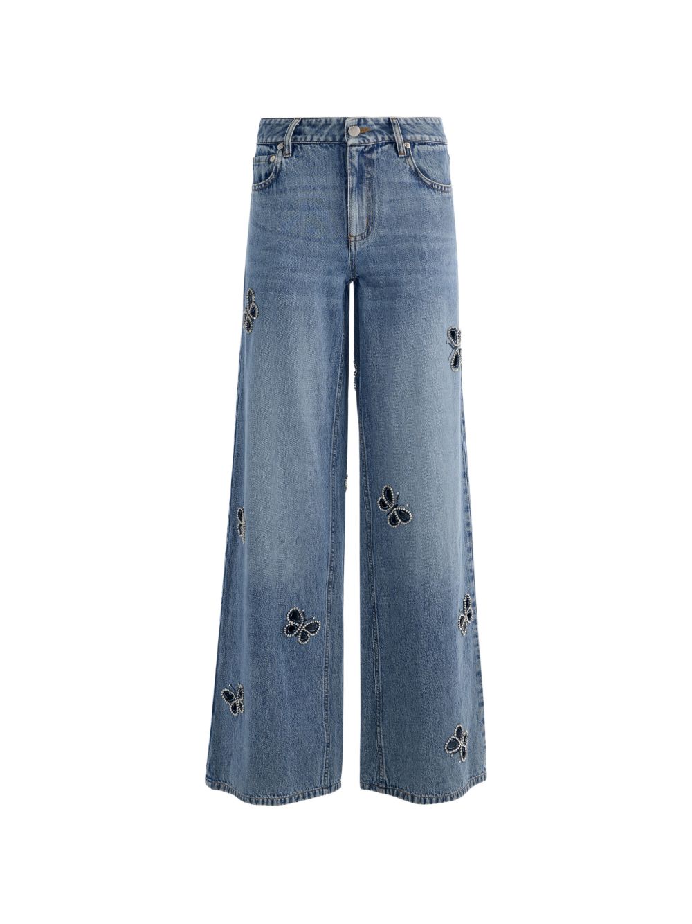 CUTOUT DENIM JEANS