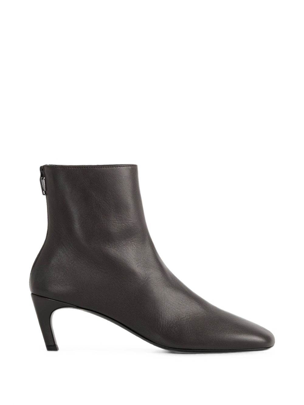 LEATHER HEEL ANKLE BOOTS