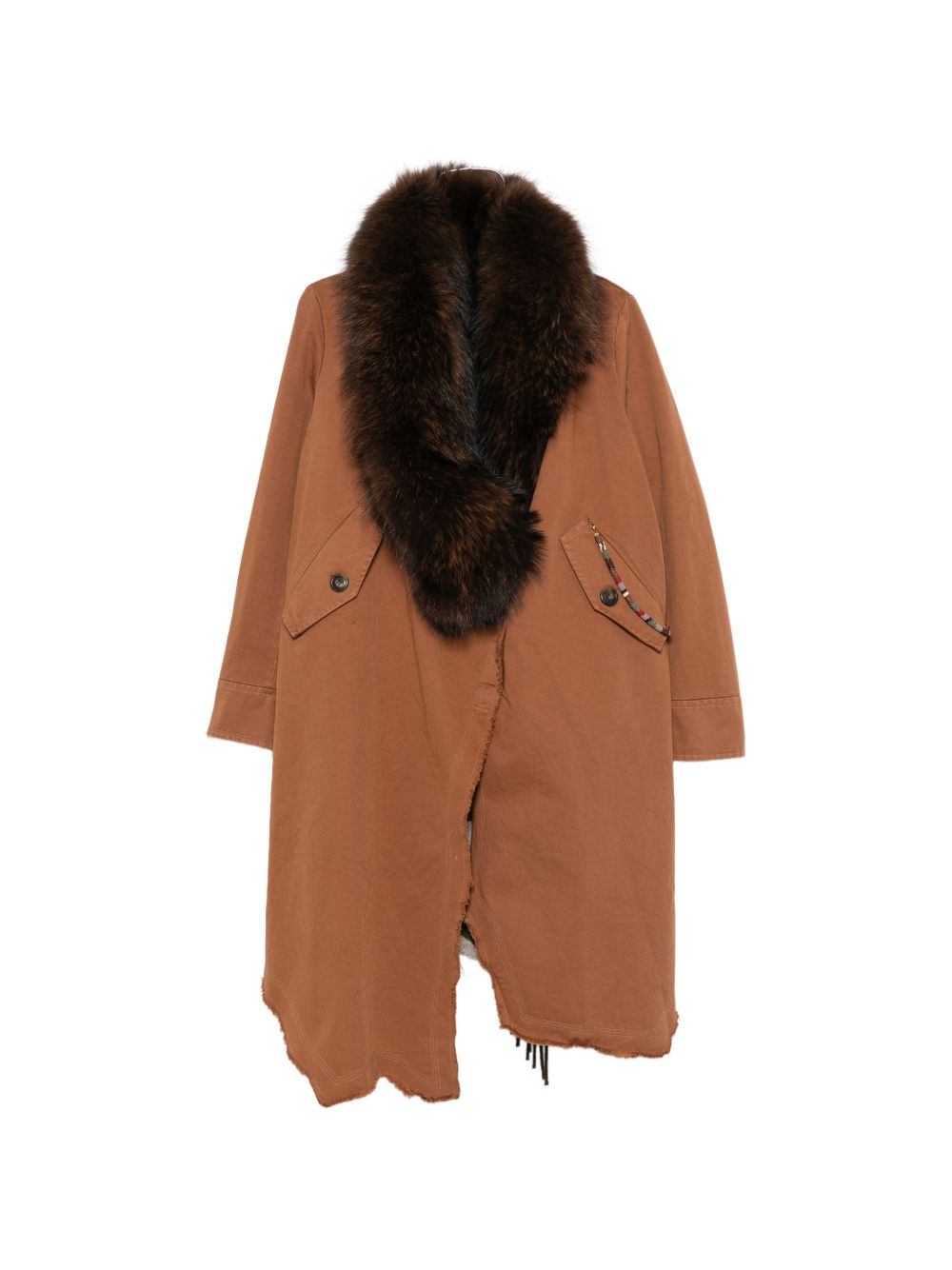 WOOL MIDI PARKA COAT