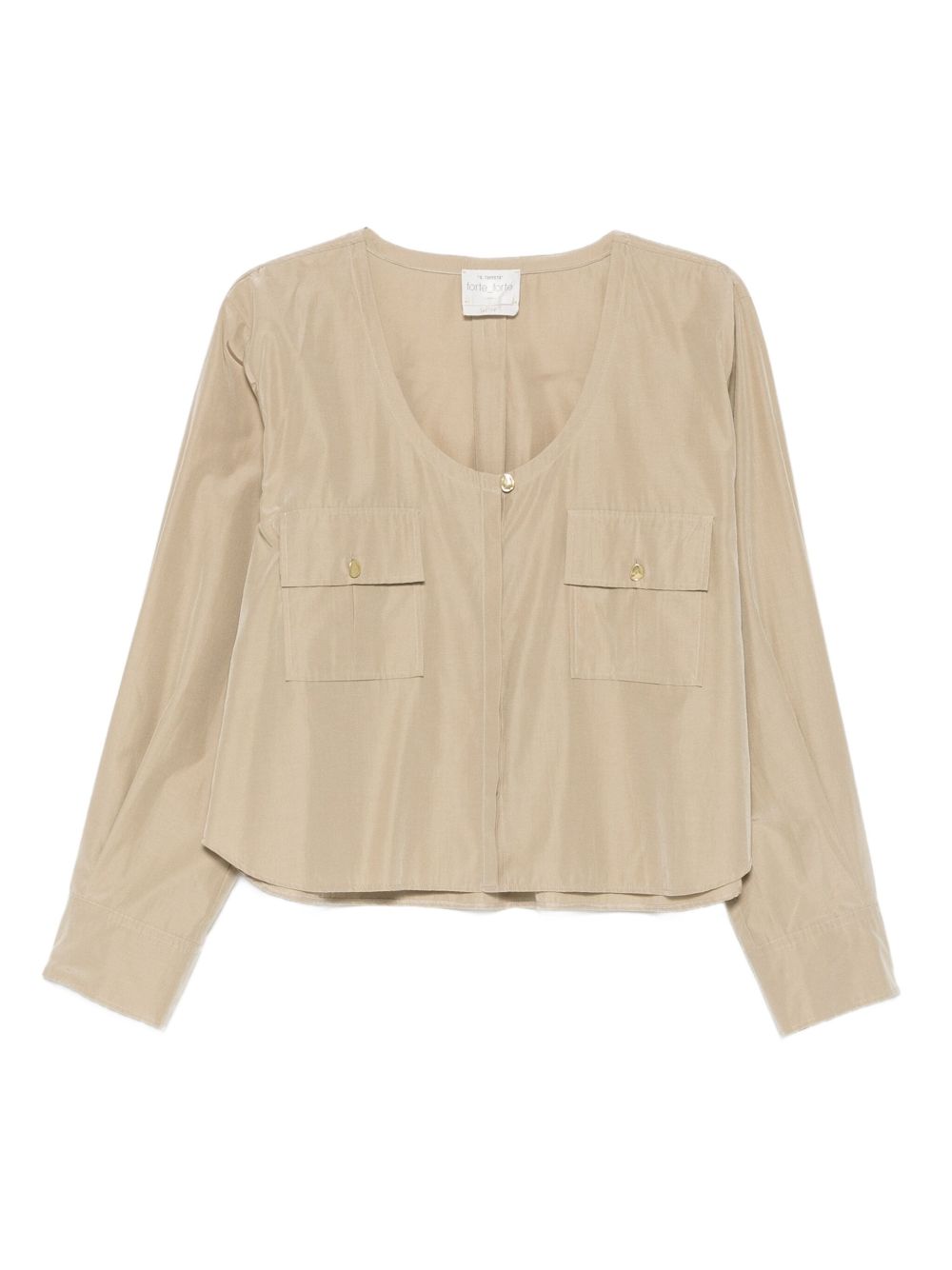 COTTON BLEND BLOUSE