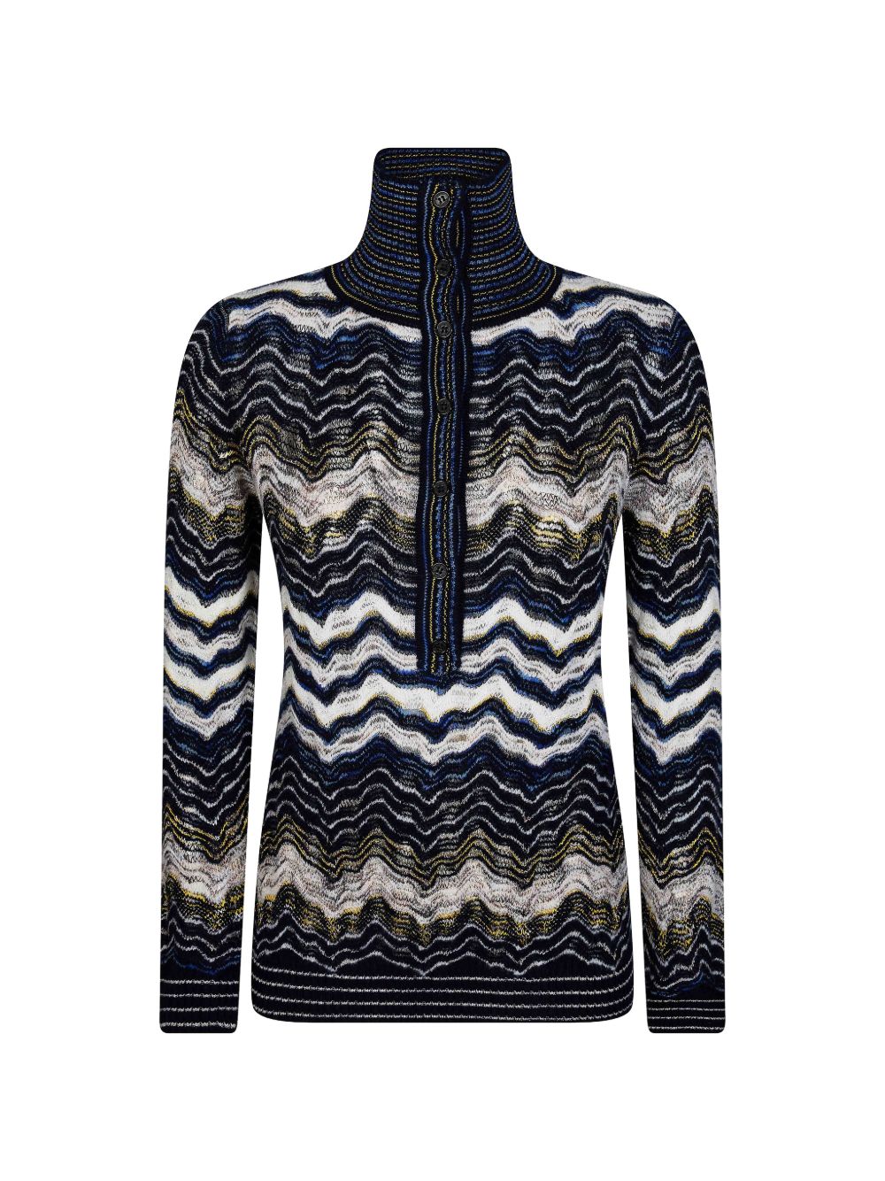 ZIG ZAG MOTIF POLO SHIRT