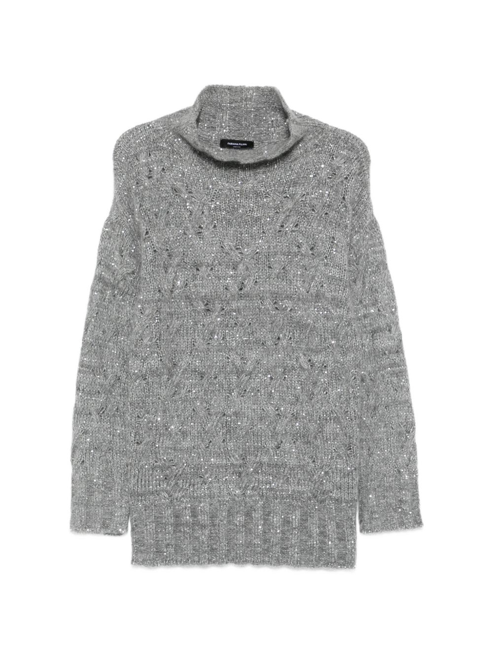 WOOL BLEND TURTLE-NECK SWEATER