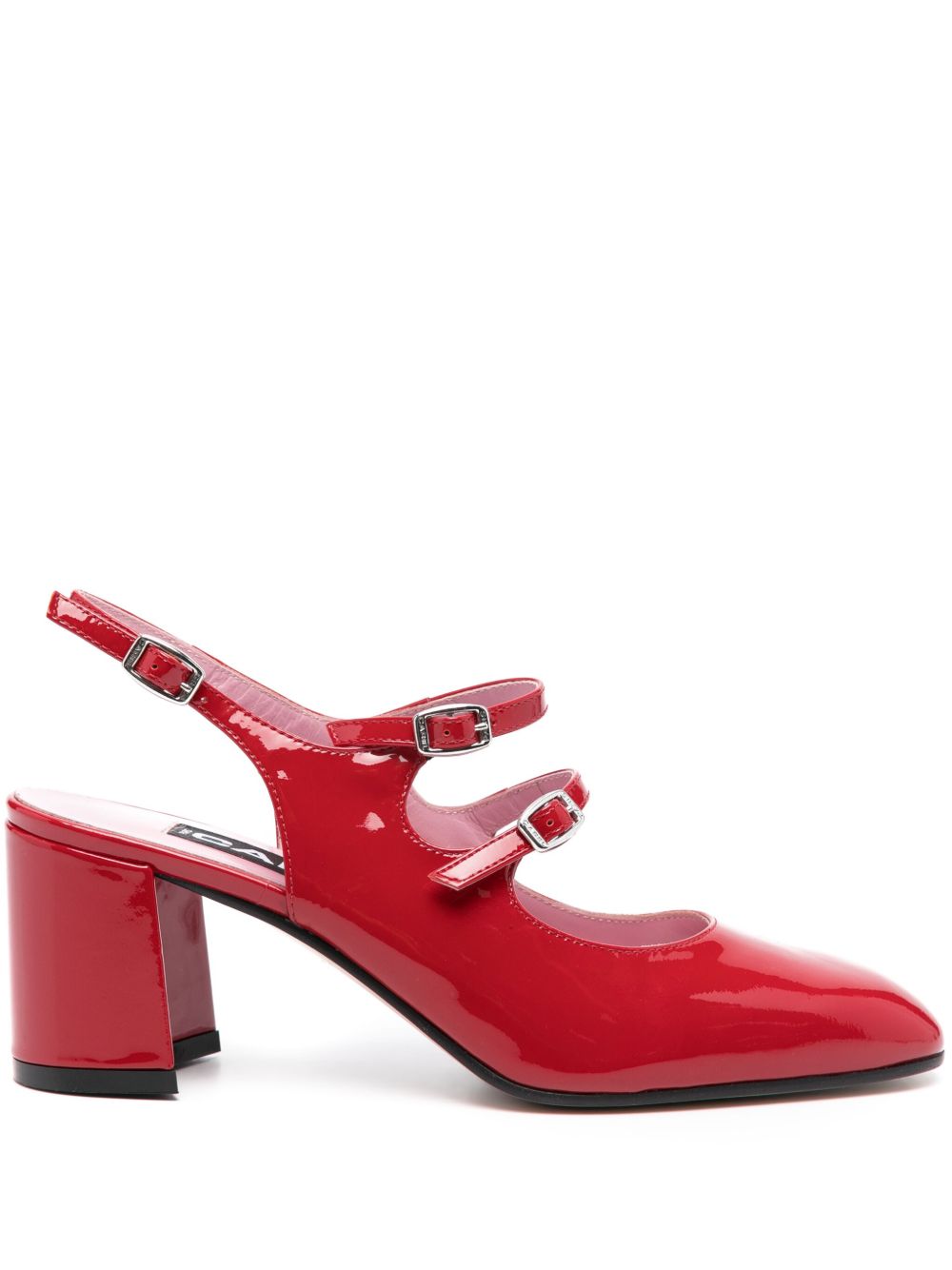 BANANA PATENT LEATHET PUMPS