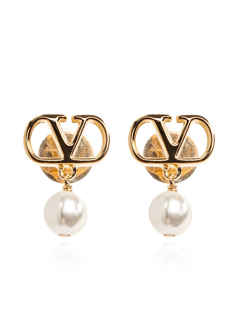 VLOGO SIGNATURE PEARL EARRINGS