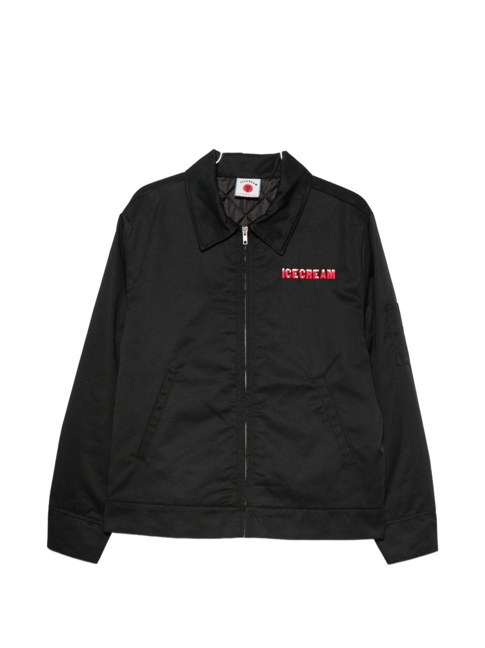 LOGO ZIPPED BLOUSON JACKET