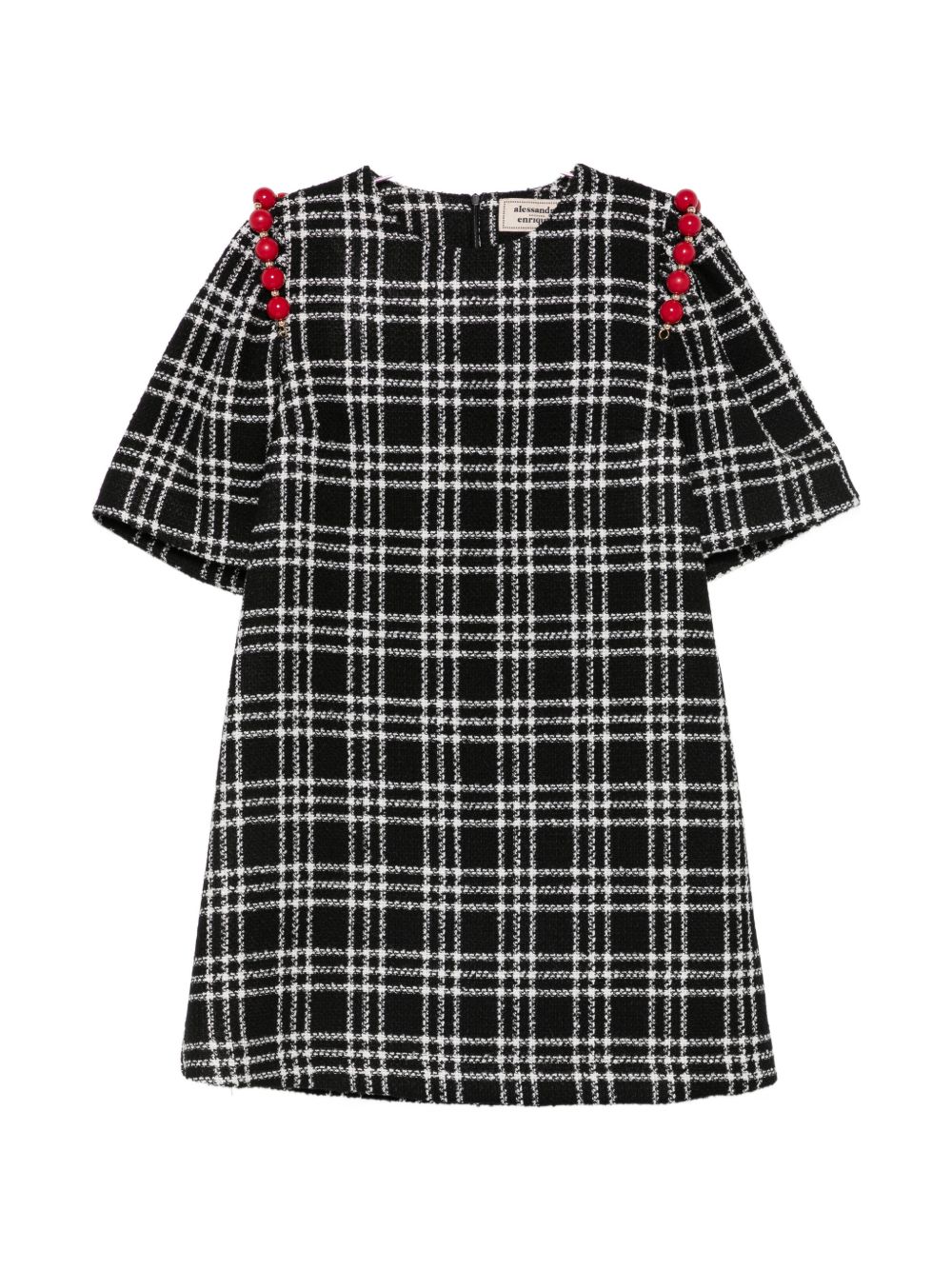 CHECKED SHORT DRESS