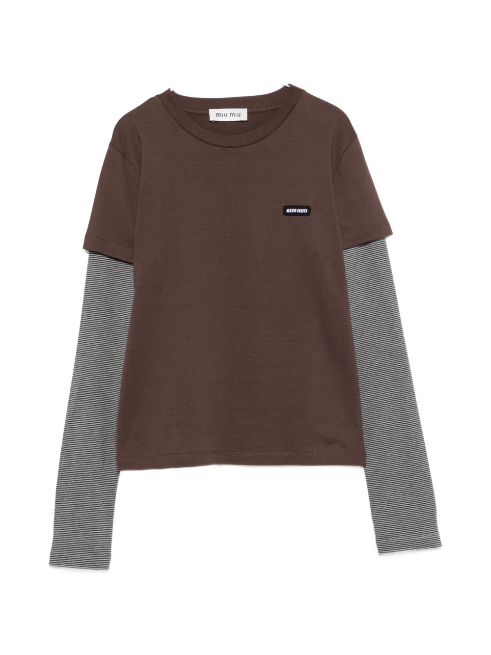 LAYERED COTTON T-SHIRT