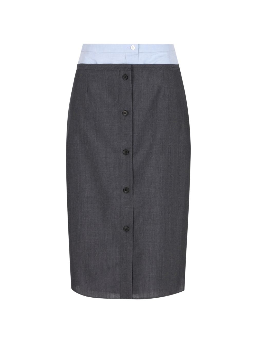 WOOL MIDI SKIRT
