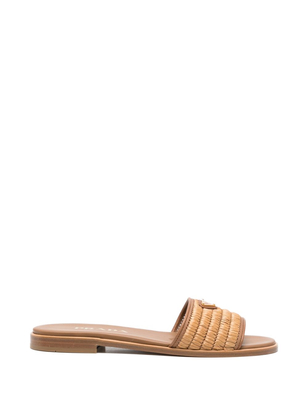 STRAW FLAT SANDALS