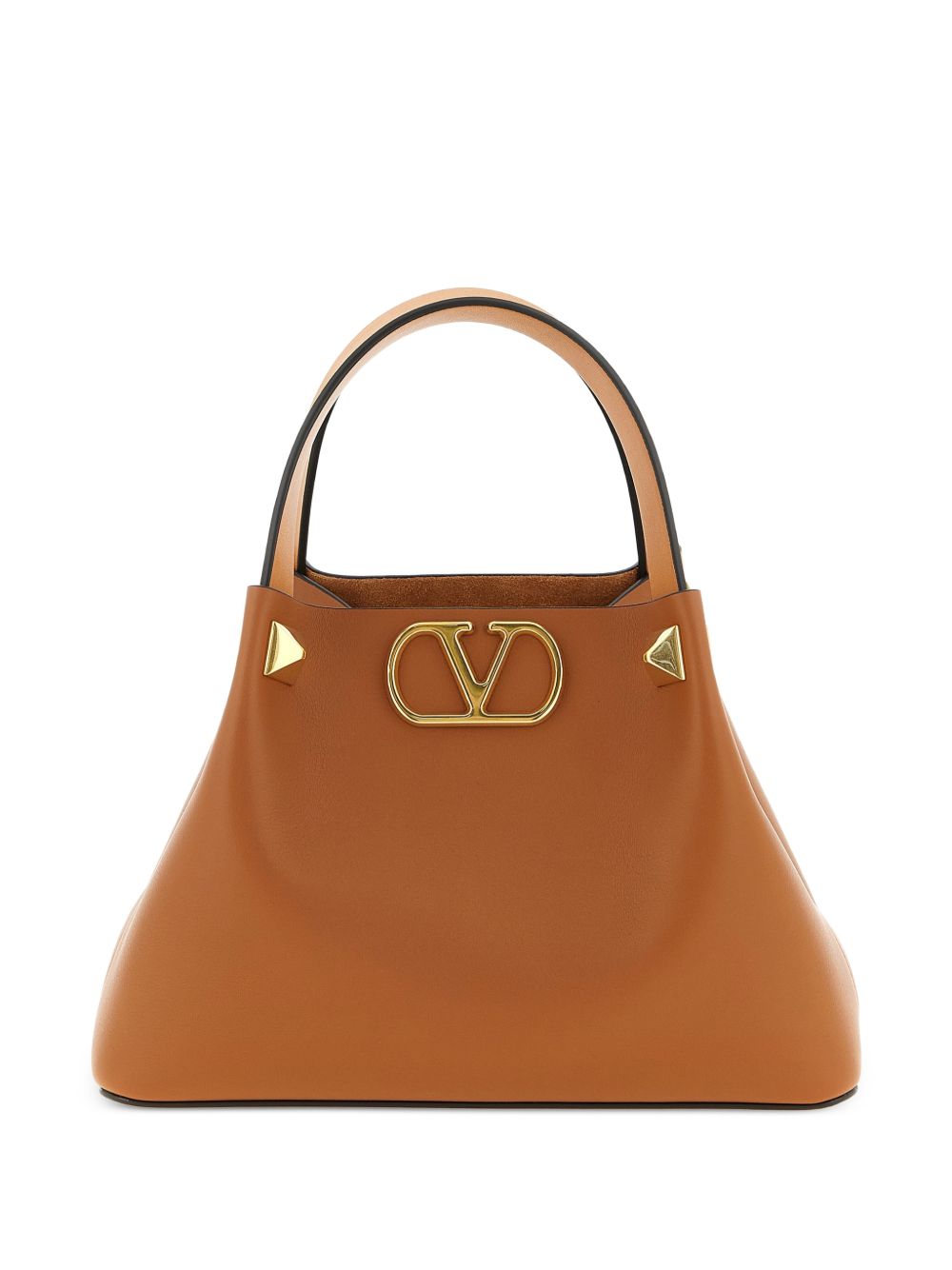 VLOGO SIGNATURE SMALL LEATHER TOTE BAG