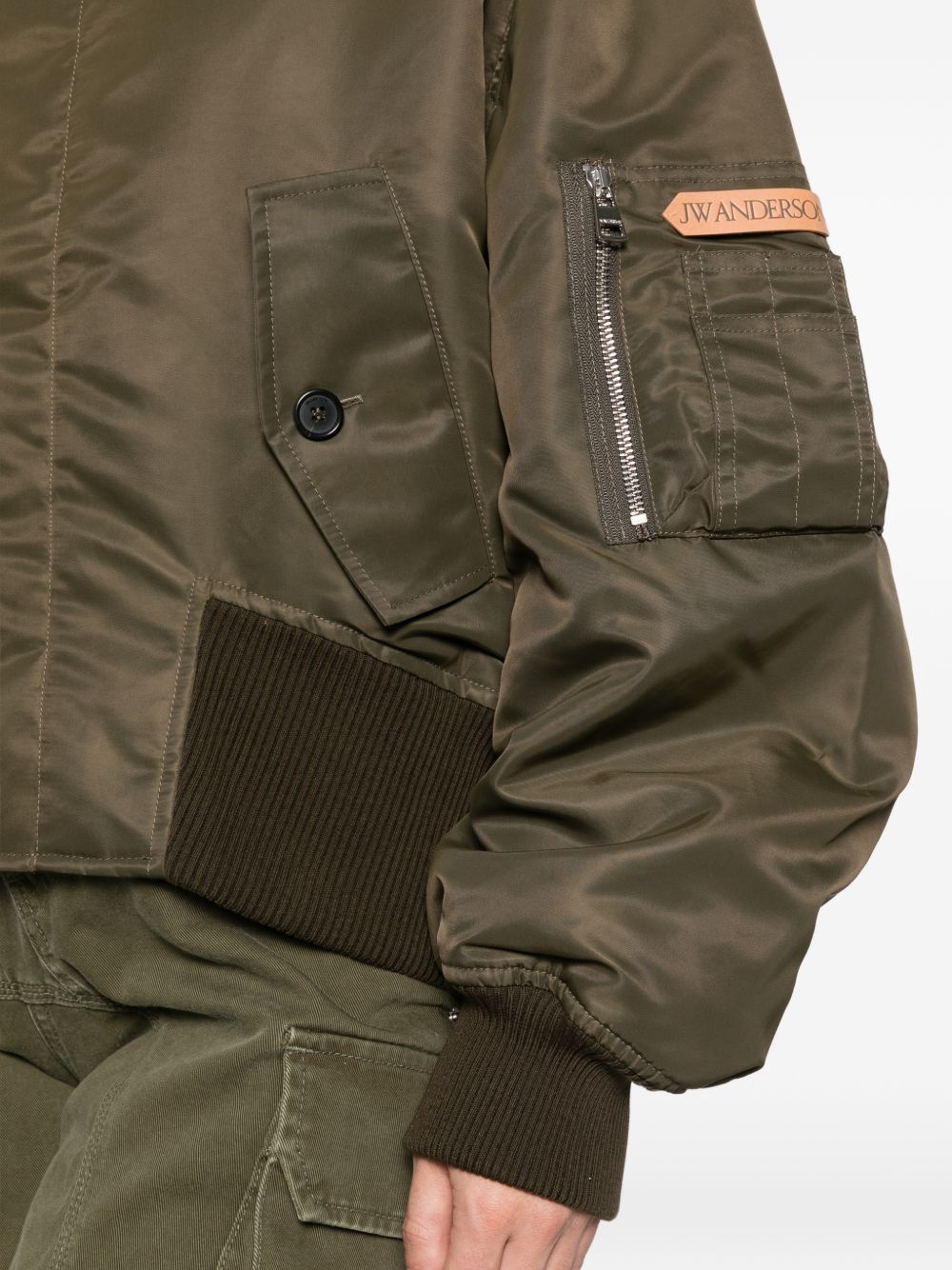 NYLON OVERSIZED BOMBER JACKET