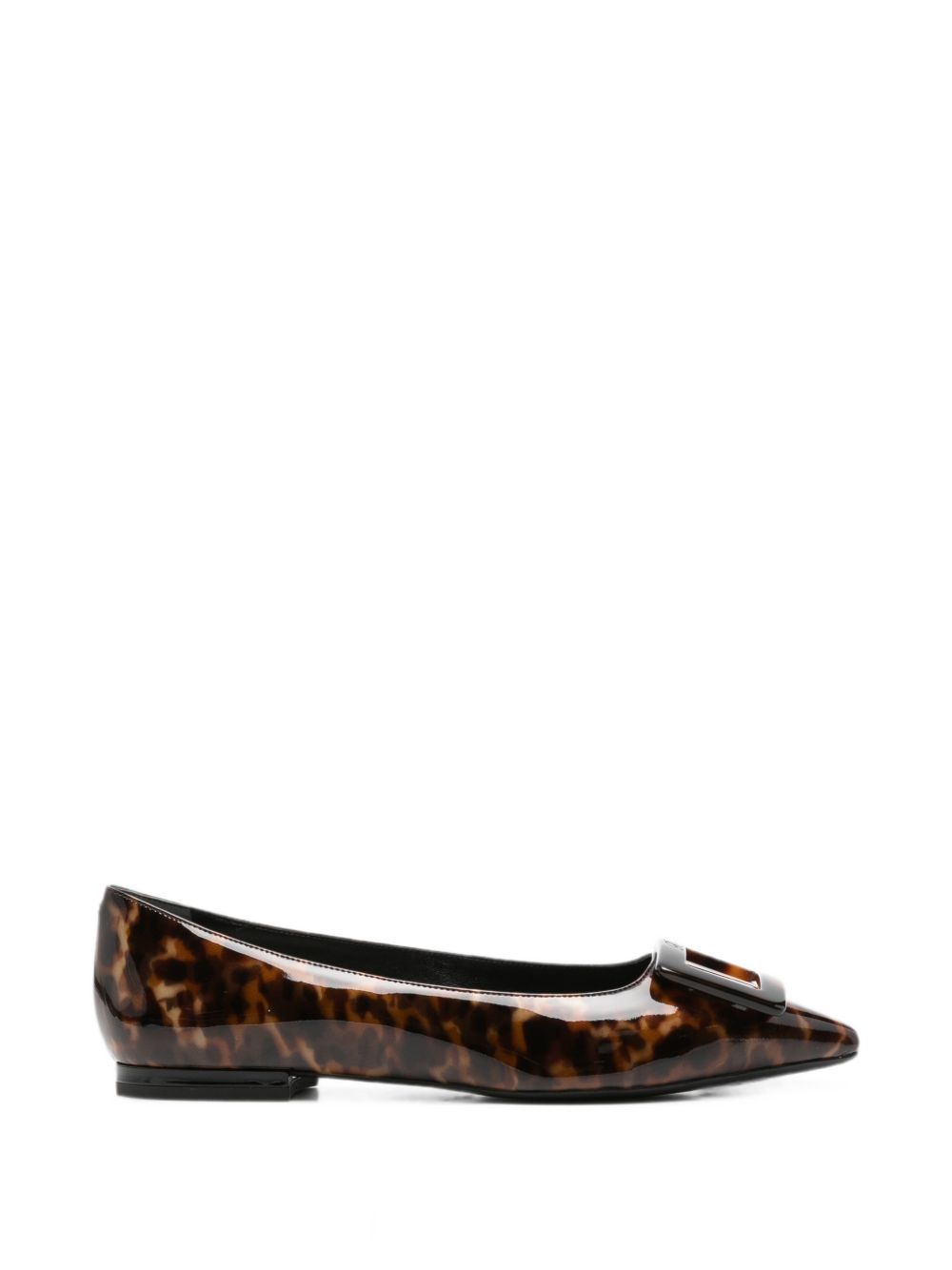 GOMMETTINE PATENT LEATHER BALLETS