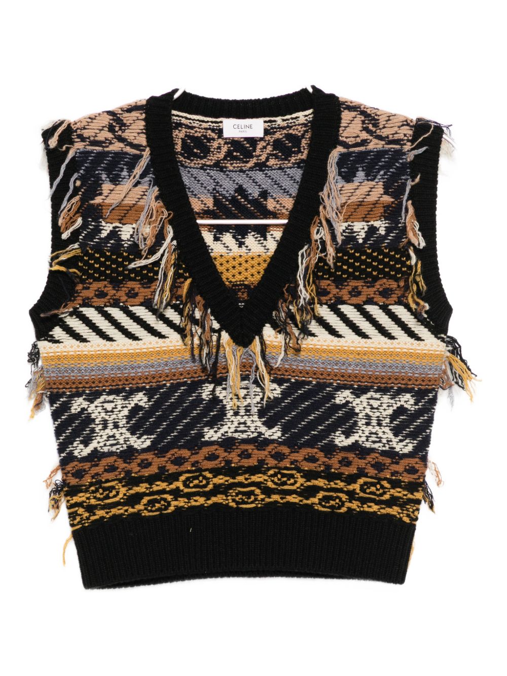 CASHMERE JACQUARD VEST
