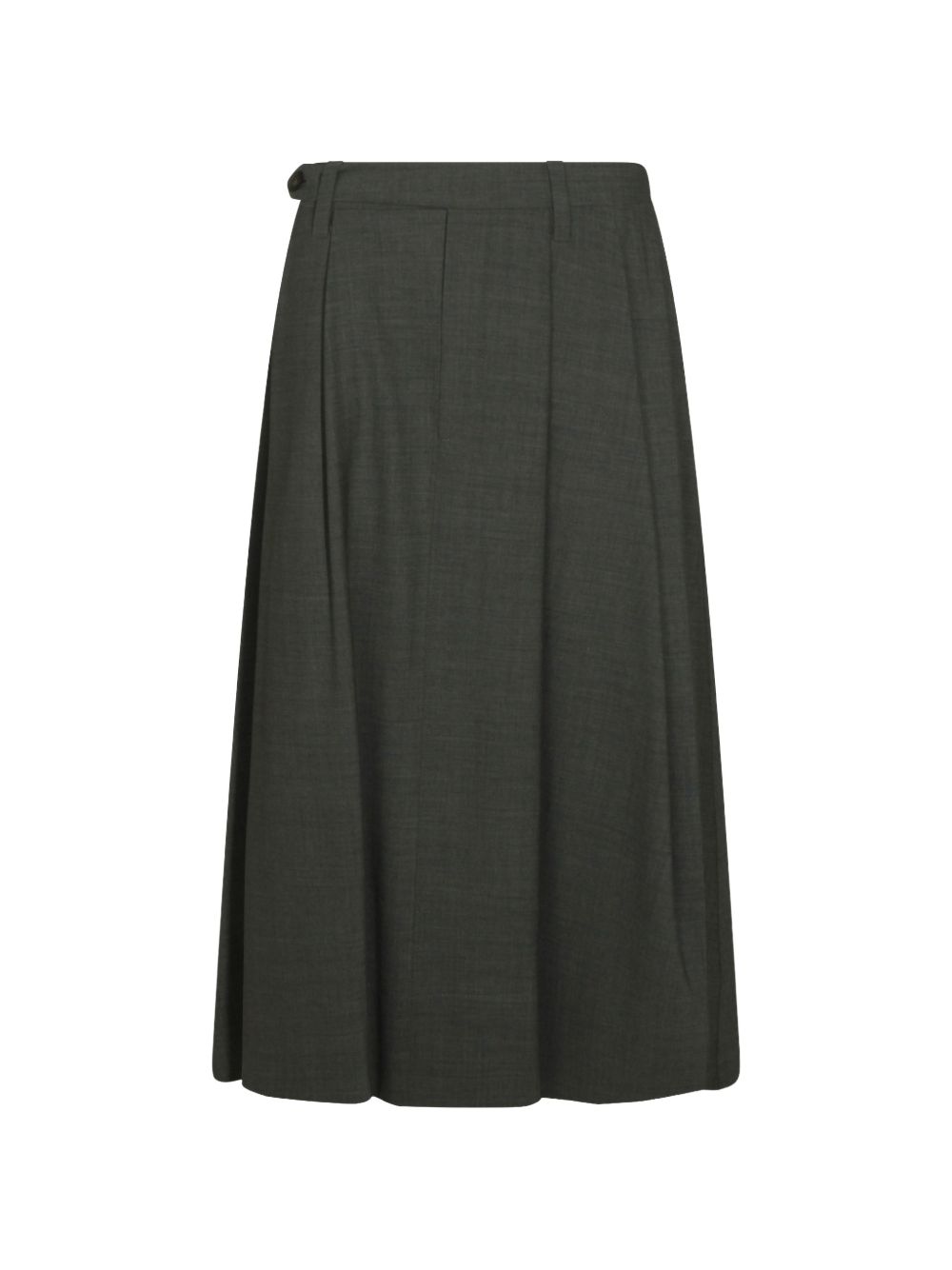 WOOL BLEND MIDI SKIRT