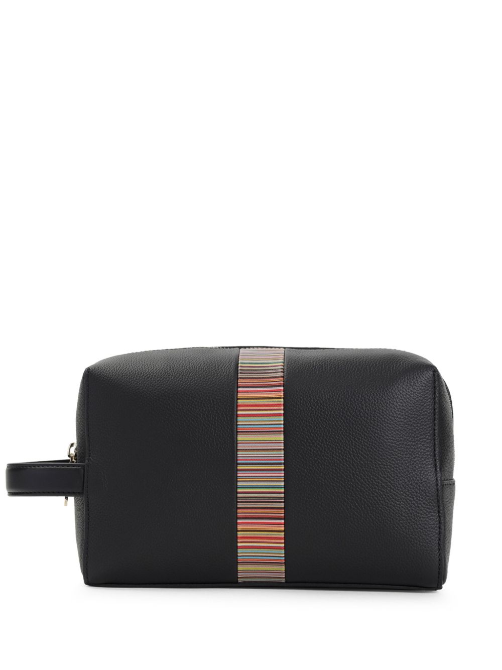 SIGNATURE STRIPE LEATHER WASH BAG