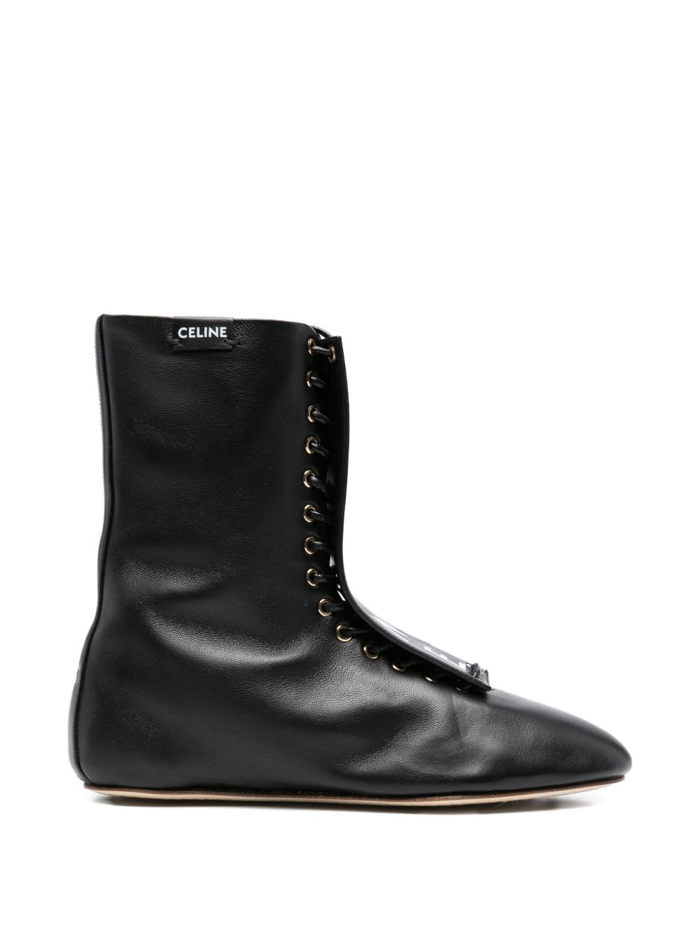 LEATHER LACE-UP BOOTS