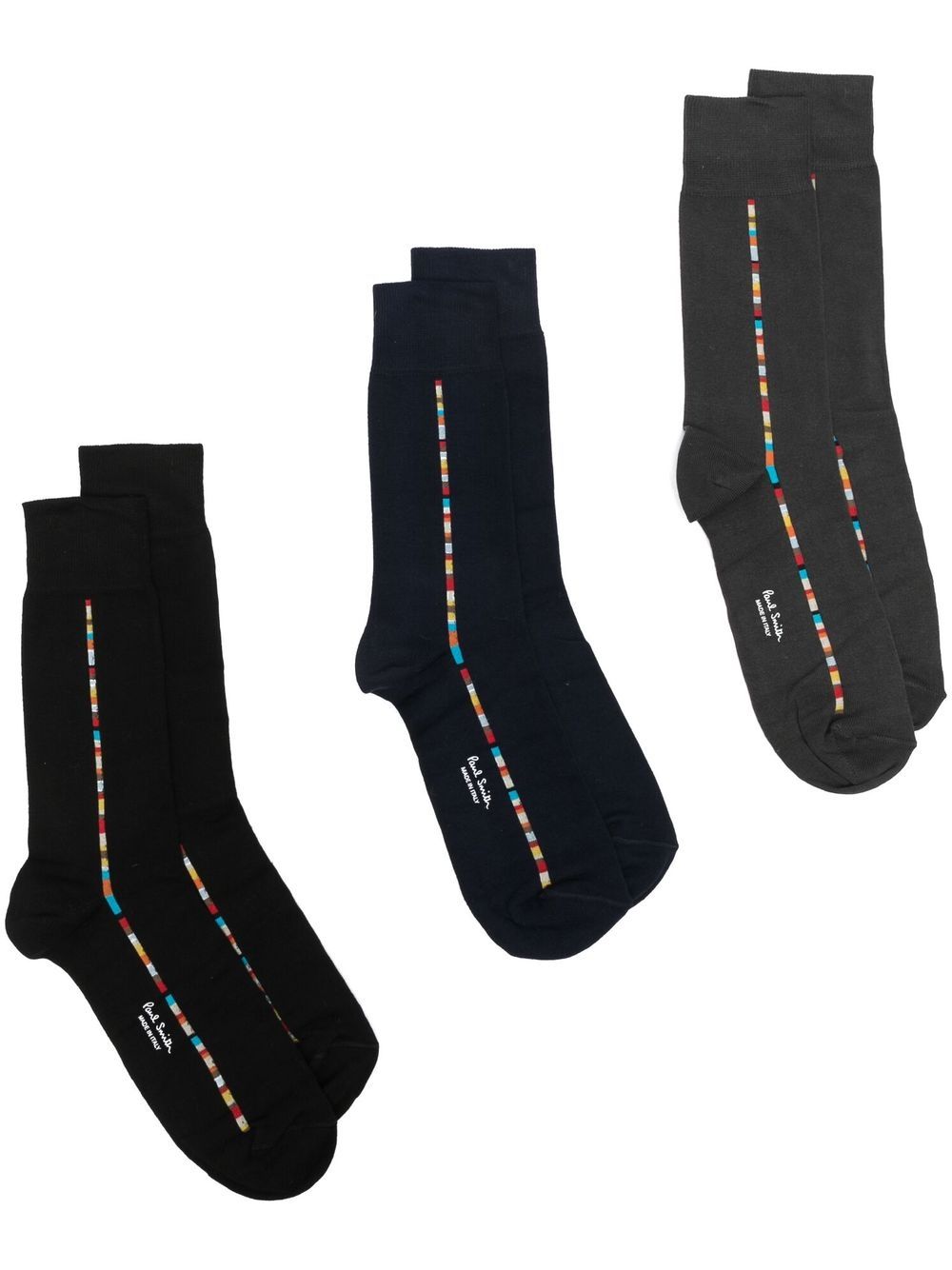 SIGNATURE STRIPE COTTON SOCKS - 3PACK