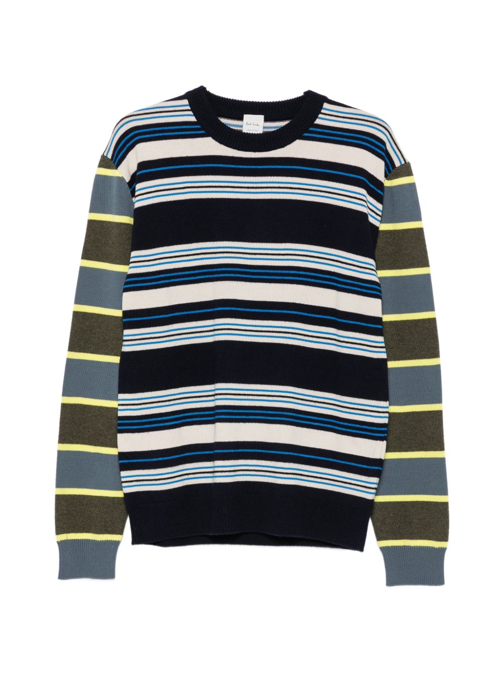 WOOL BLEND STRIPED SWEATER