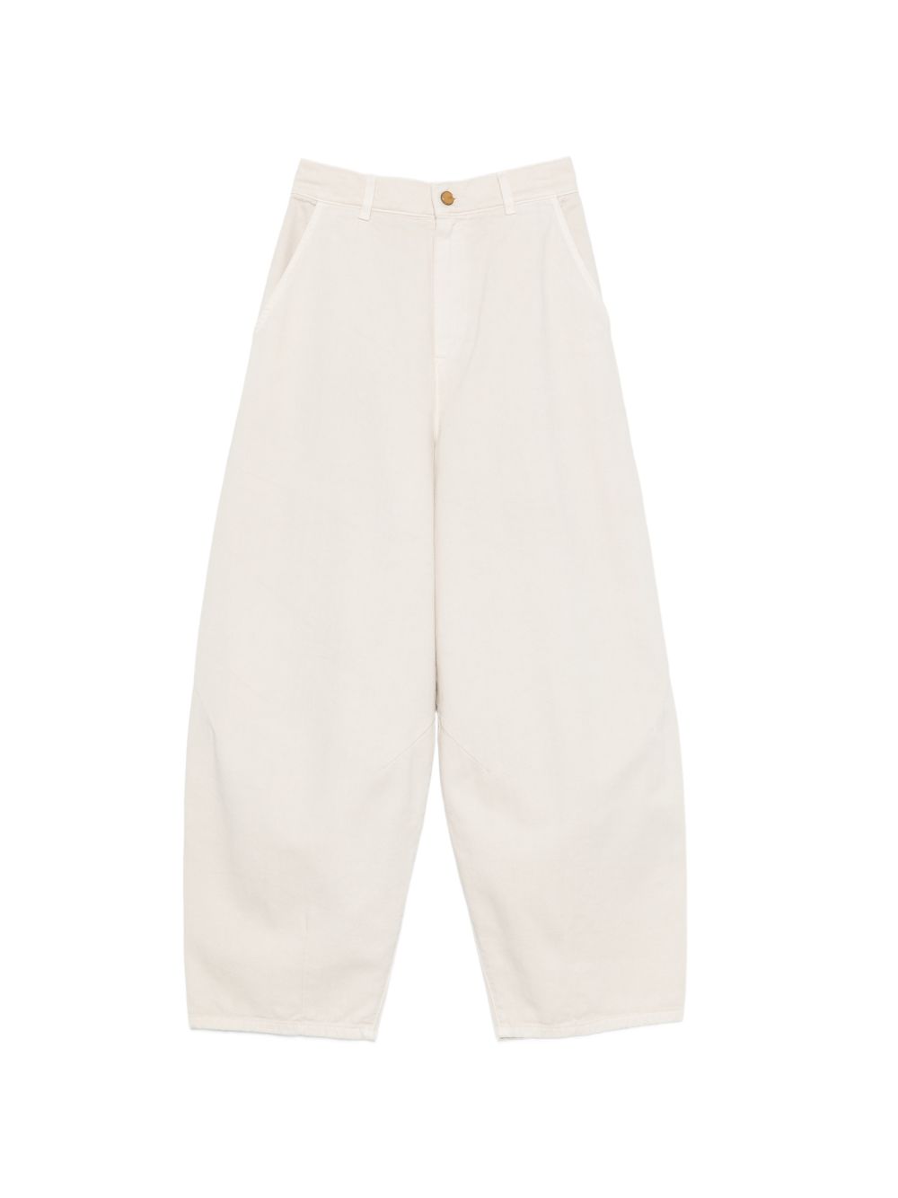 COTTON BARREL TROUSERS