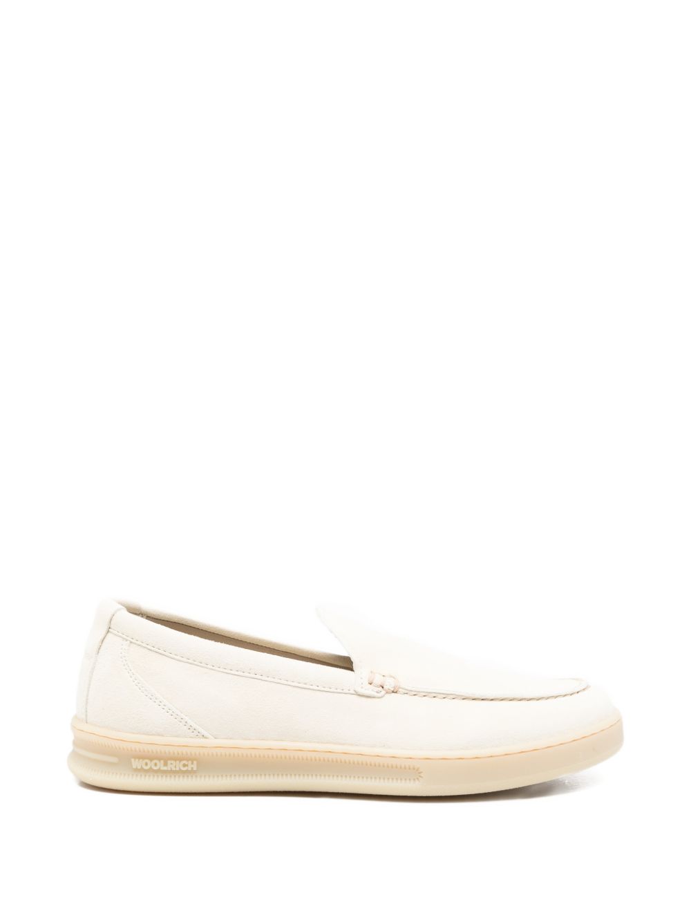 DOUBLE U LEATHER SLIP-ON