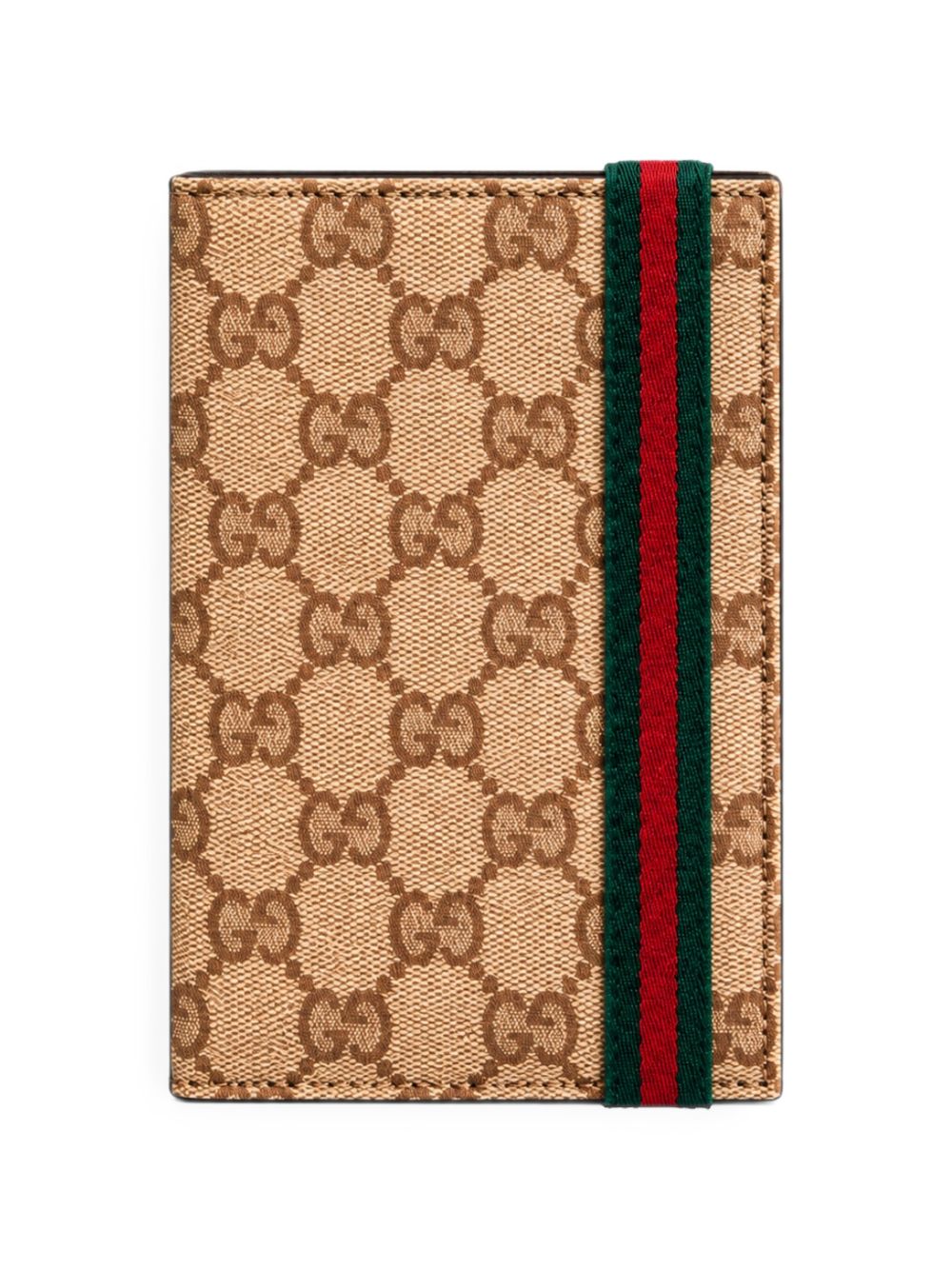 GG AND WEB DETAIL PASSPORT CASE
