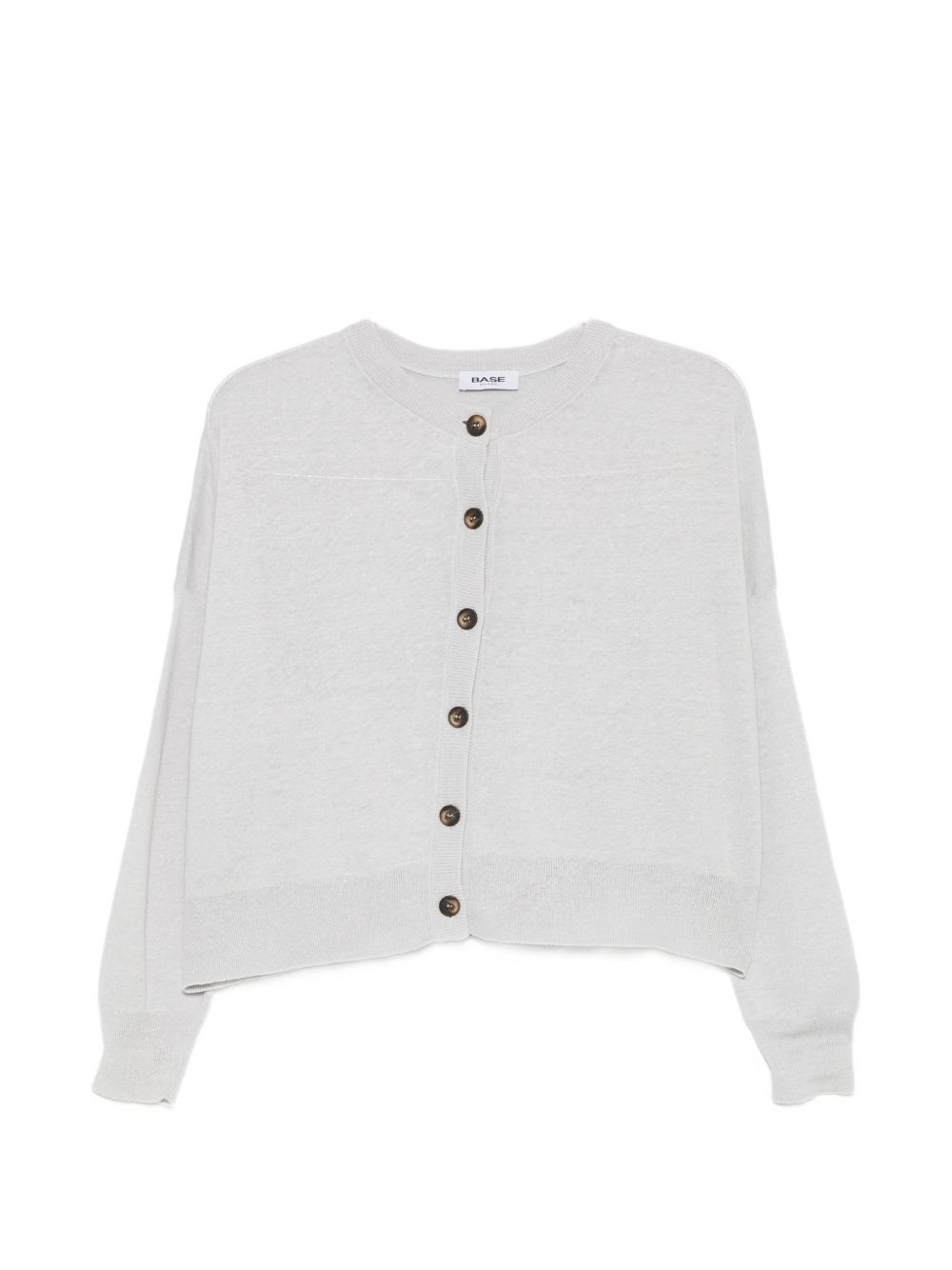 LINEN AND COTTON BLEND CARDIGAN