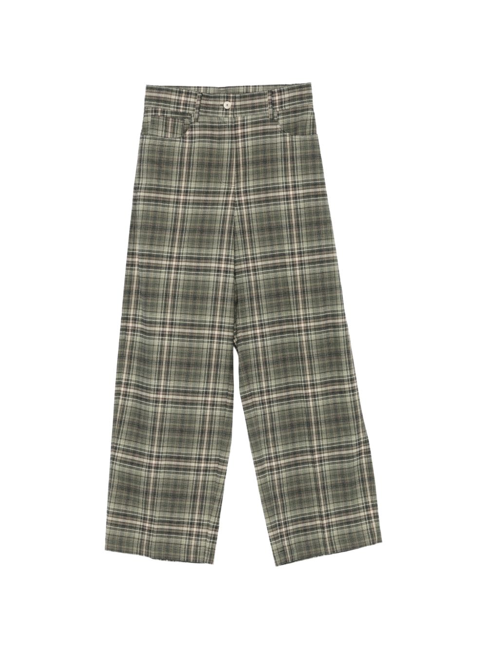 COTTON TARTAN TROUSERS